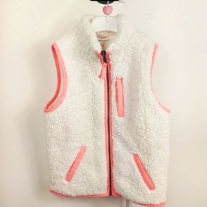 Cat & Jack Girls Sherpa Fleece Vest Size S 6 / 6X